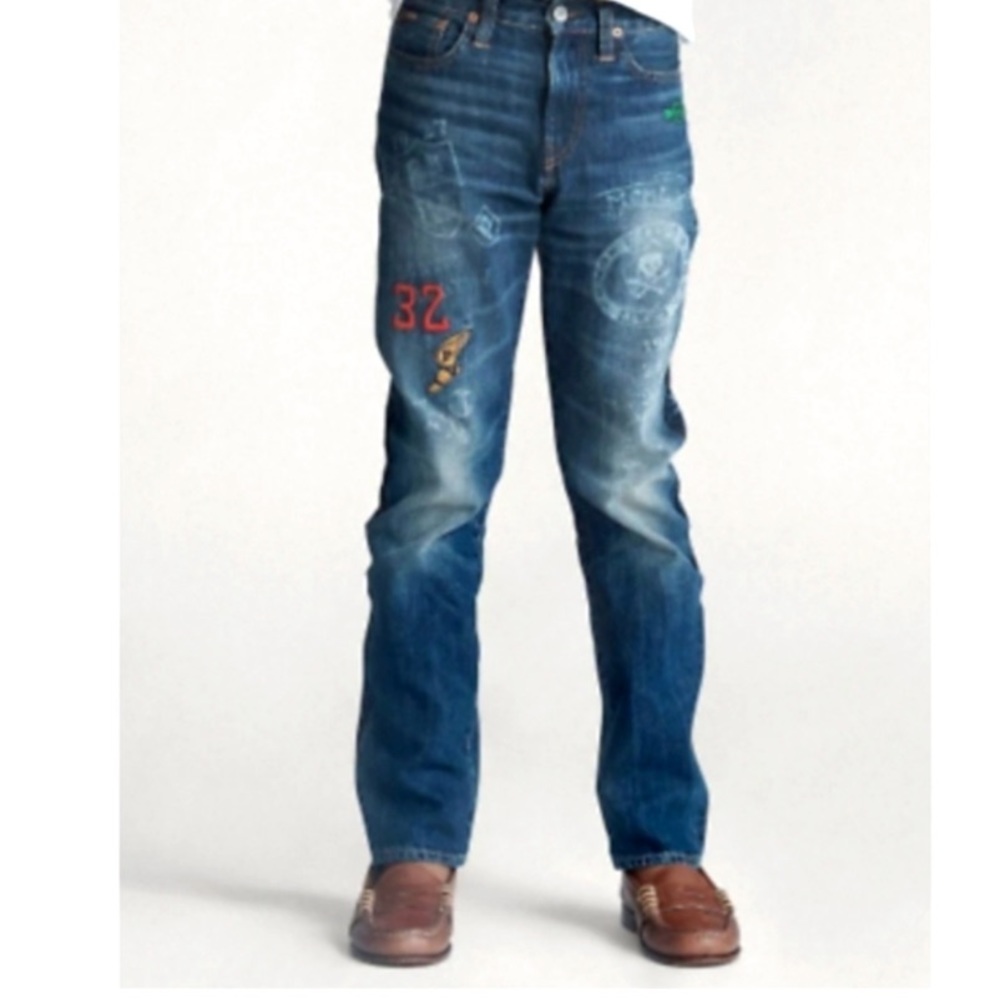 Polo Ralph Lauren Sullivan Slim Graphic Print Jeans